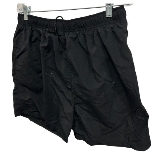 Trader Bay Black Nylon Swim Trunks With Mesh Lining Back Pocket Size L - Picture 3 of 9